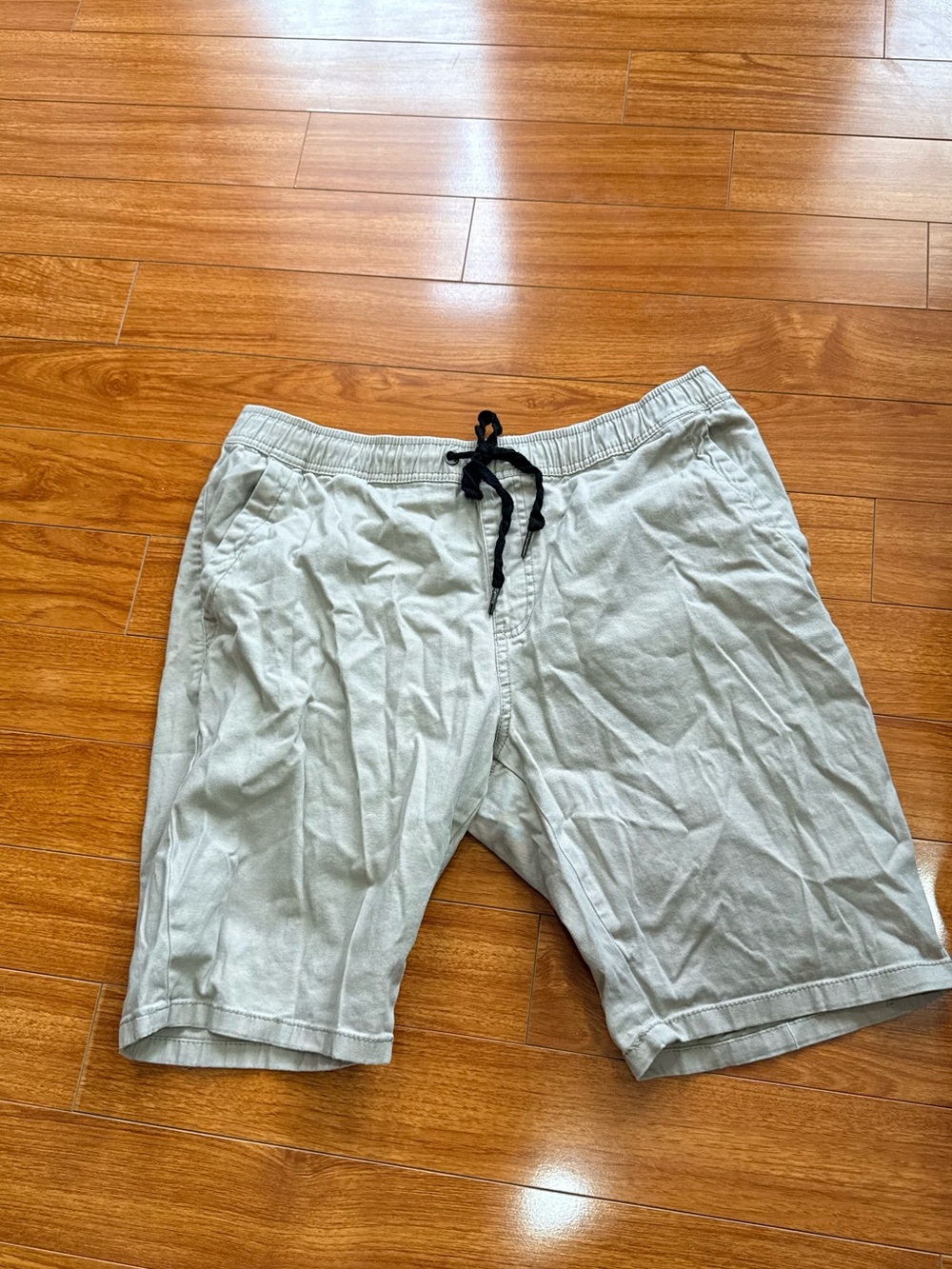 Bluenotes Beige Drawstring Denim Shorts